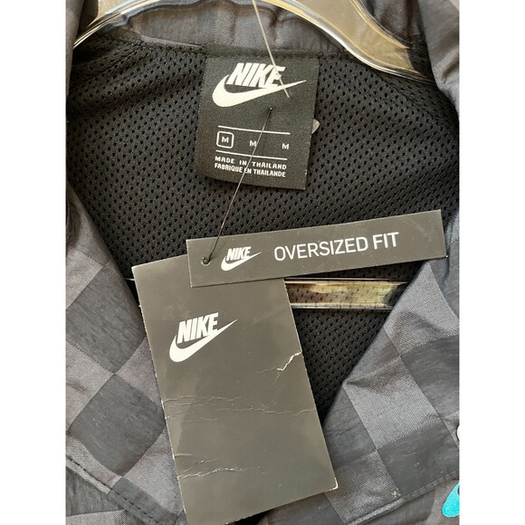 Nike Size M NEW Sportswear Icon Clash Black Woven Jacket CZ8170-010 Oversized - Picture 3 of 11